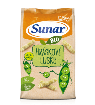 BIO křupky hráškové lusky