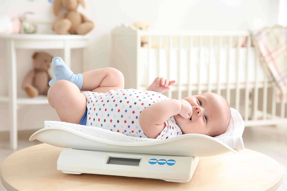 Vývoj a správná váha kojence