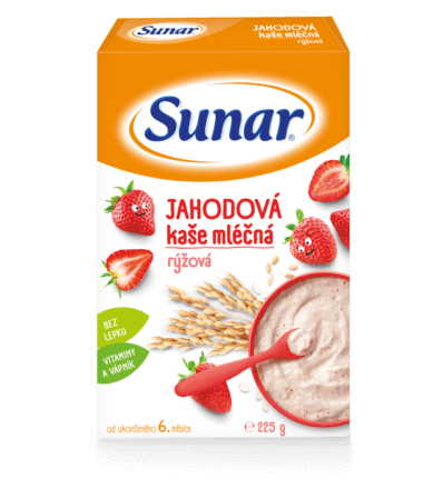 Jahodová kaše mléčná rýžová