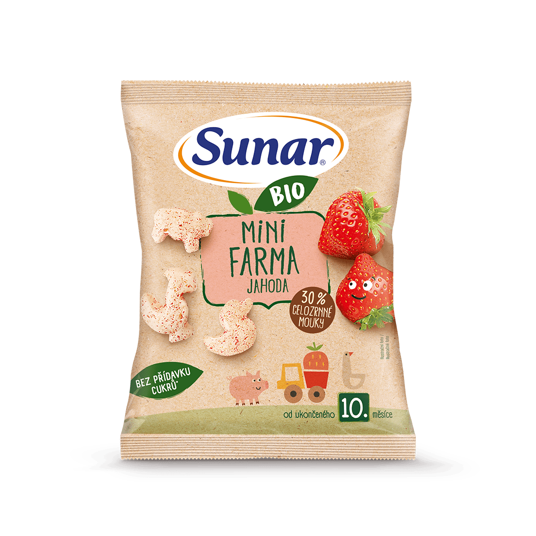 BIO křupky mini farma jahoda