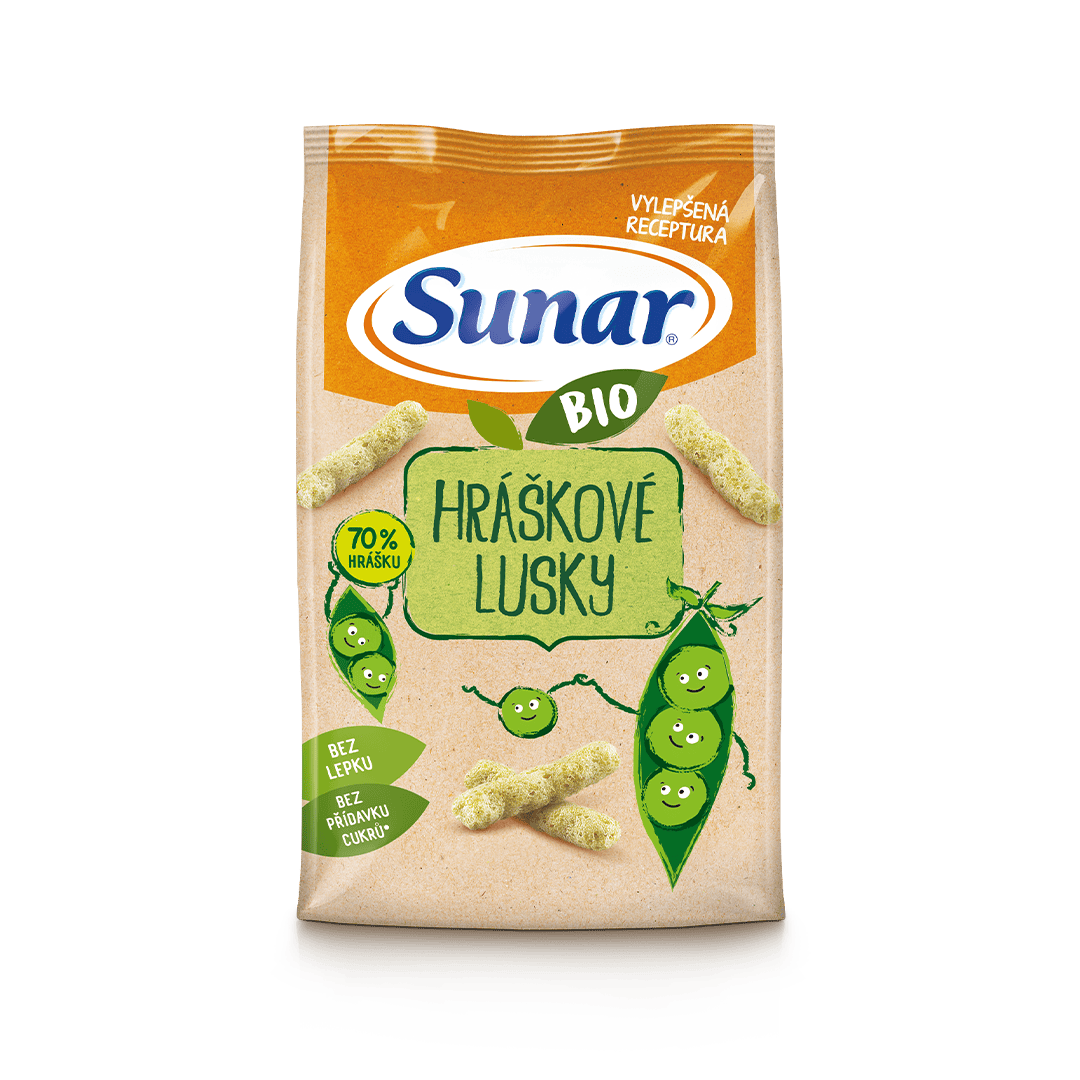 BIO křupky hráškové lusky