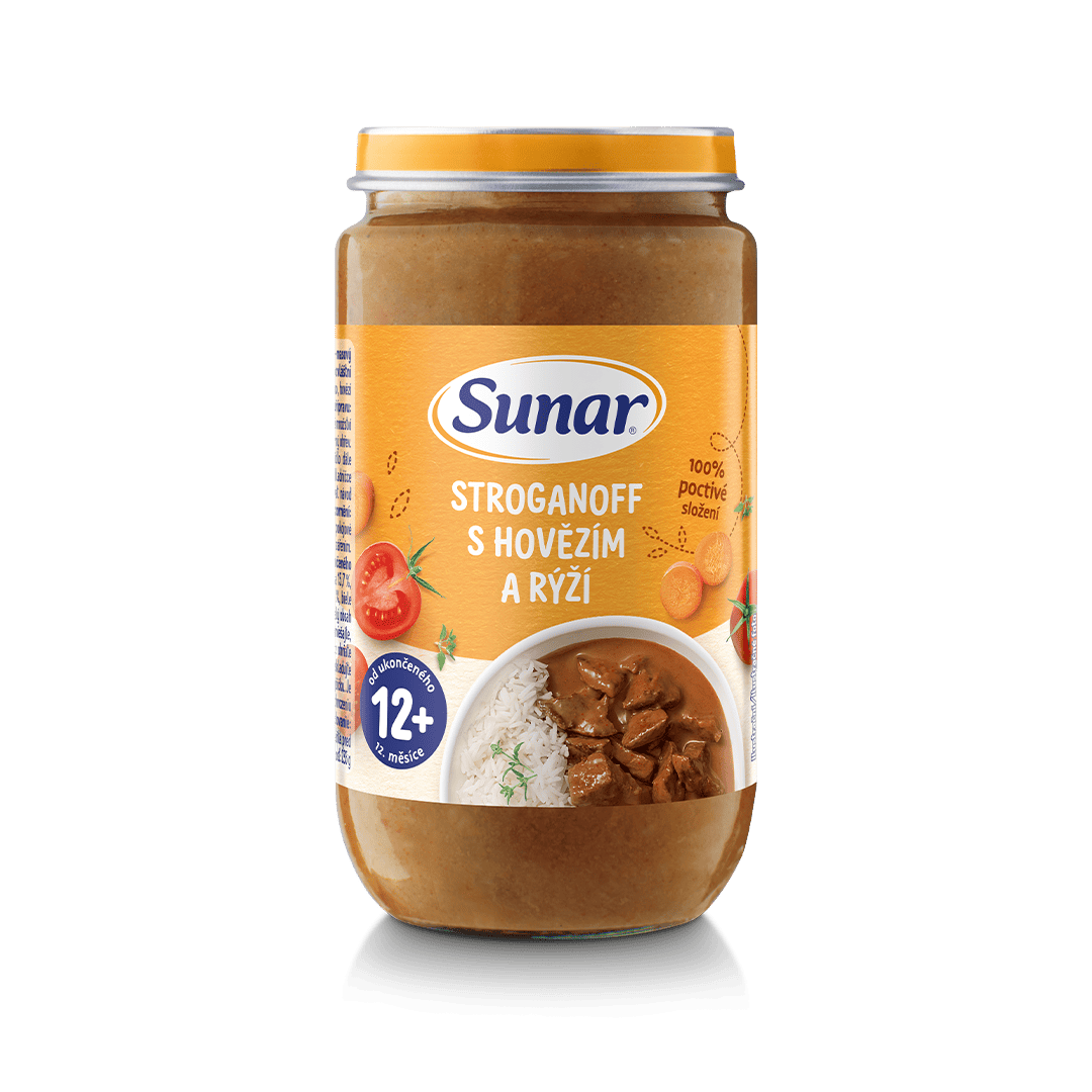 Sklenička stroganoff s hovězím