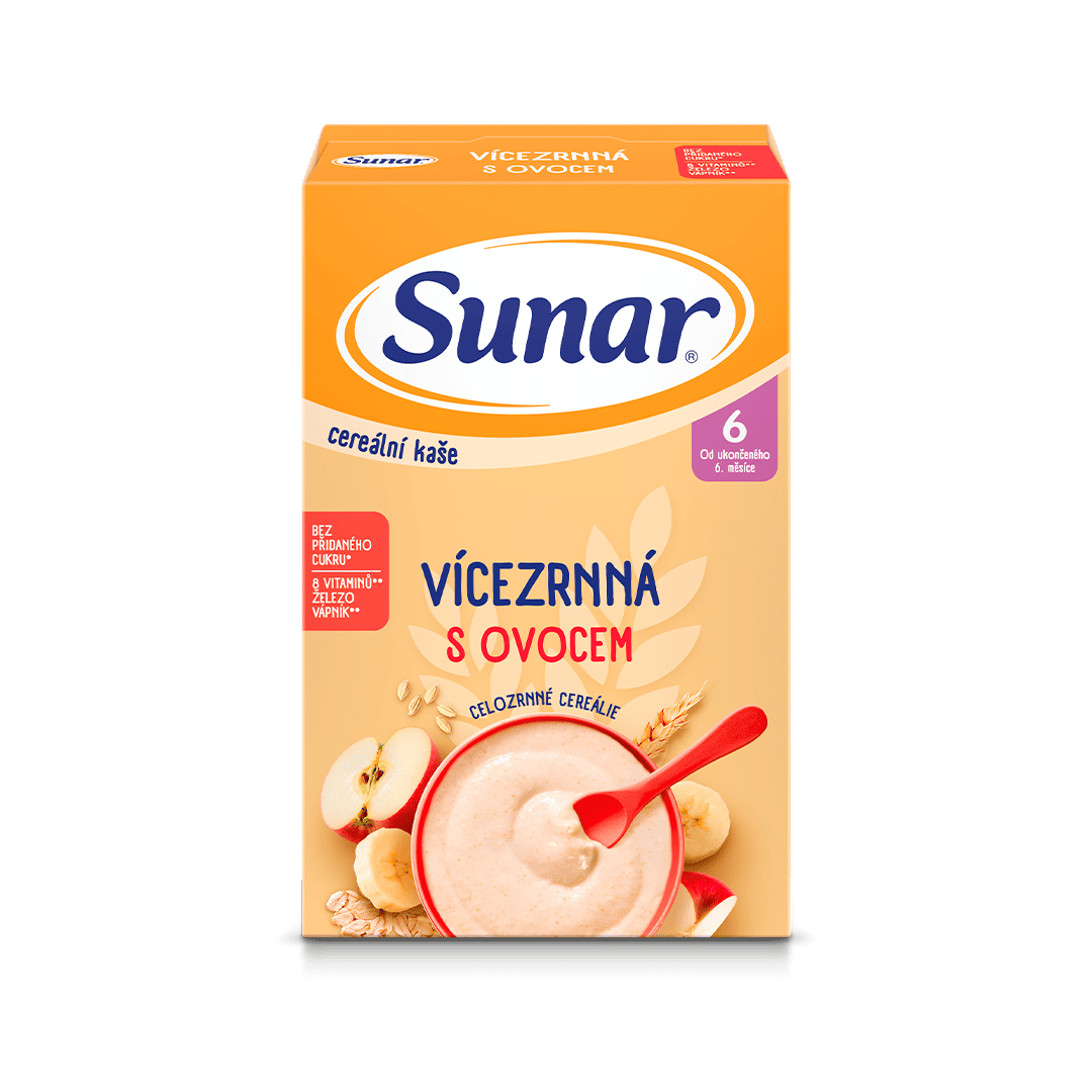Vícezrnná kaše s ovocem