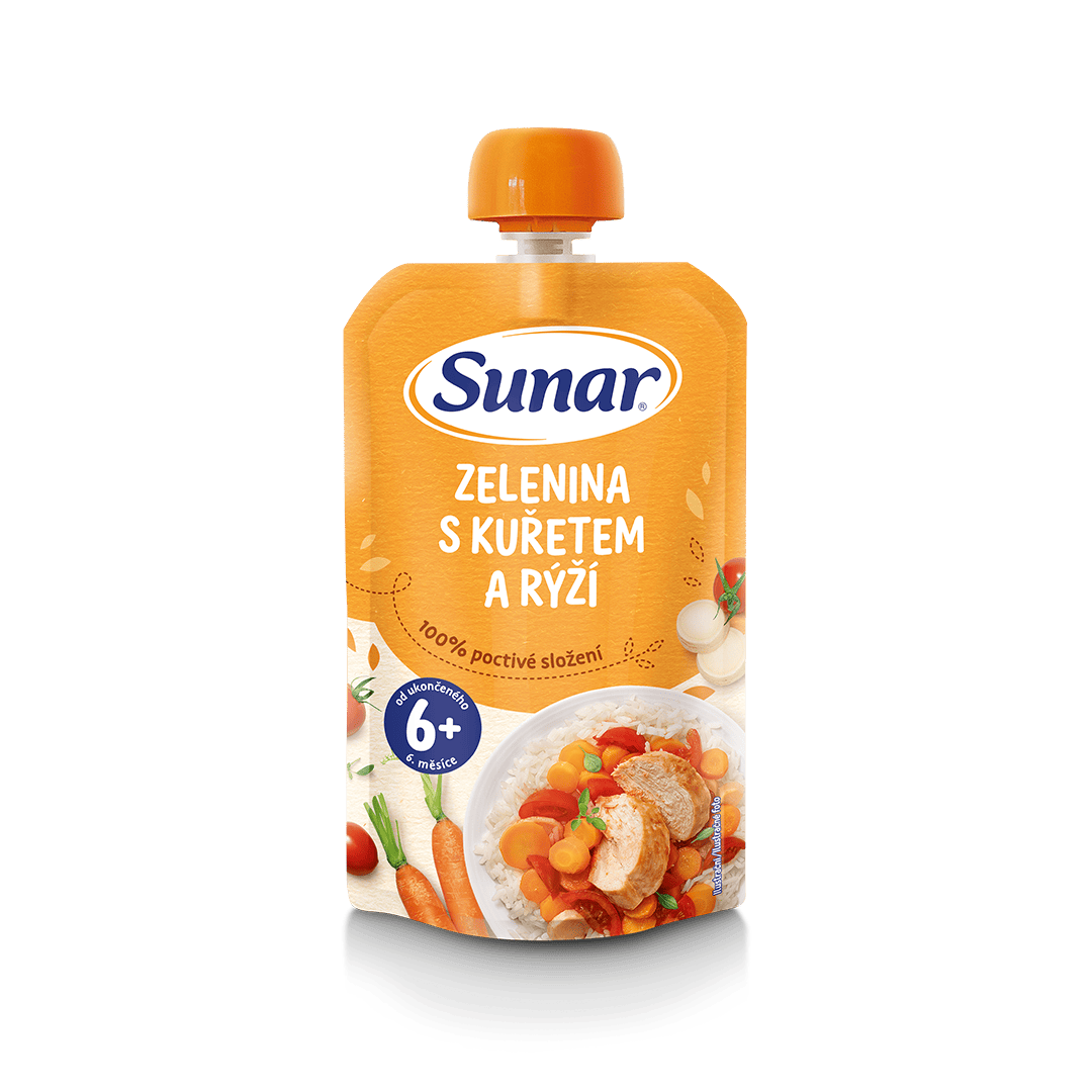  Zelenina s kuřetem a rýží