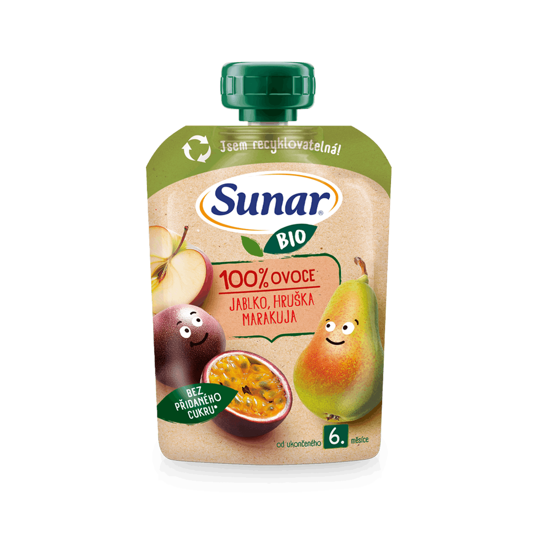 100% ovoce jablko, hruška a marakuja