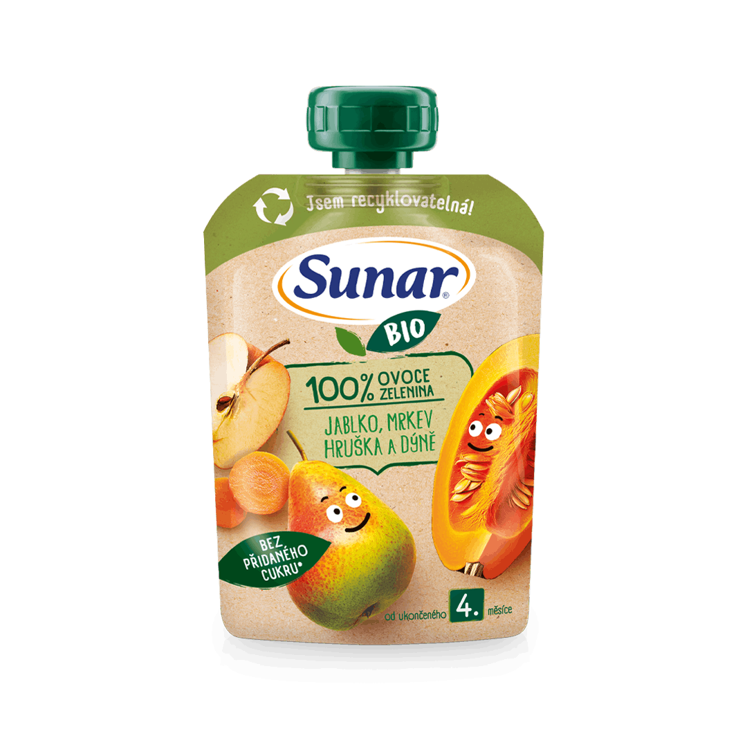BIO kapsička jablko hruška mrkev dýně